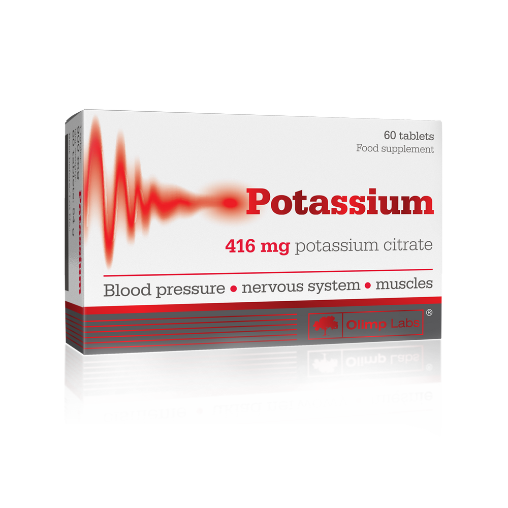 Olimp Labs® Kálium 400 mg tabletta - Különösen jól felszívódó Kálium-citrát formájú étrend-kiegészítő.