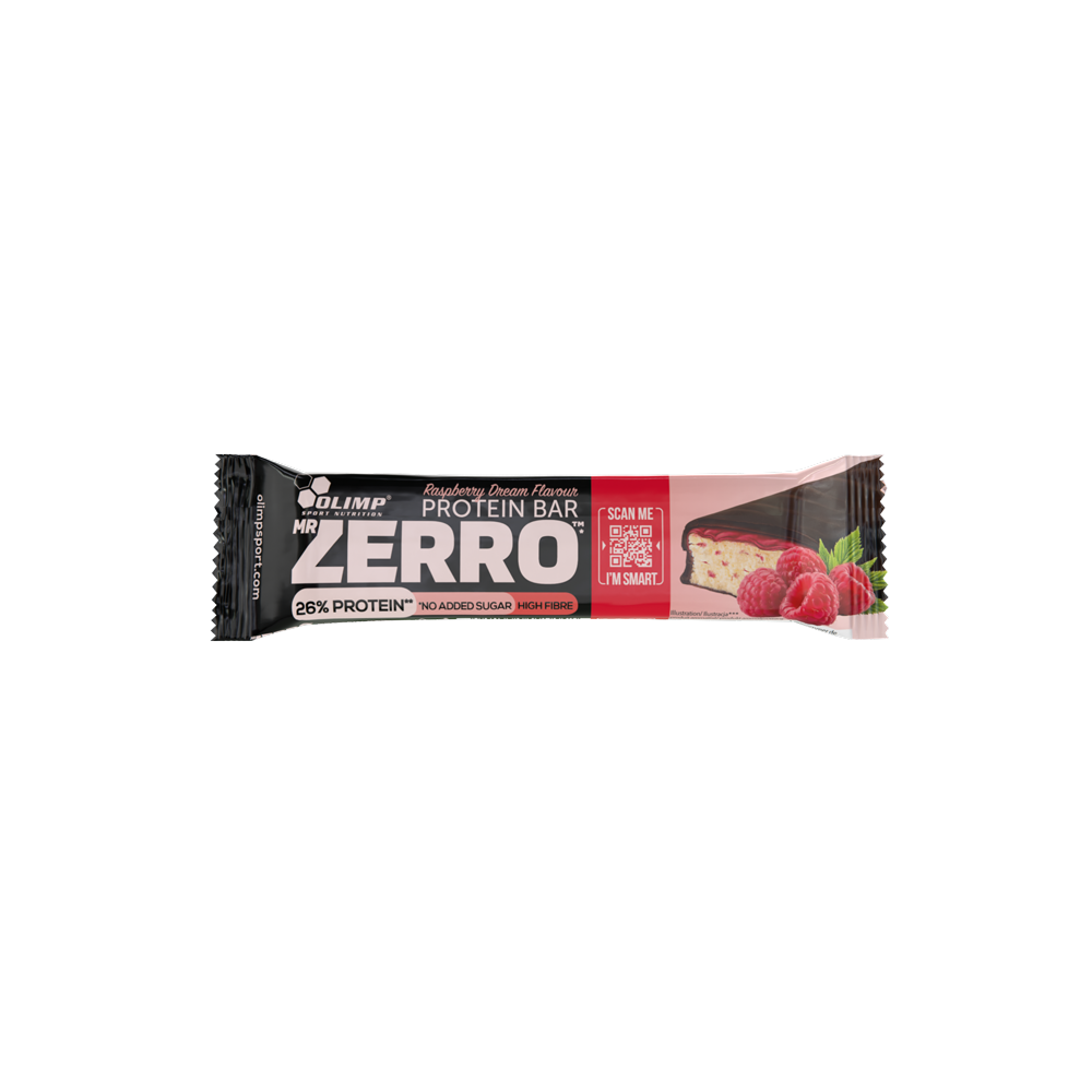 Olimp Mr Zerro Protein Bar+ 50g málna ízű