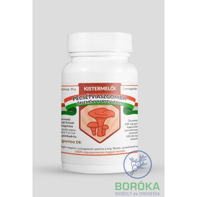 Pecsétviaszgomba őrlemény ( Ganoderma) kapszulában 