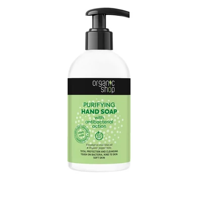 Organic Shop Folyékony szappan eukaliptusz illóolajjal és bio borsmentával • 500ml