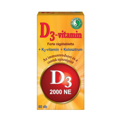 Dr.Chen D-3 vitamin forte rágótabletta 2000NE 60x