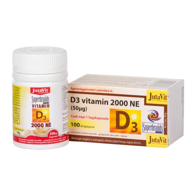 Jutavit D3 vitamin 2000NE 50mg lágykapszula 100x