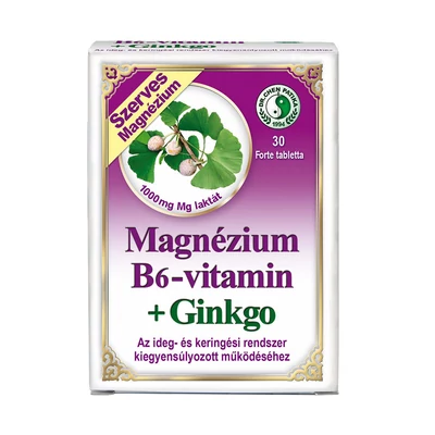 Dr.Chen Magnézium B6-vitamin+Ginkgo Forte tabletta 30x