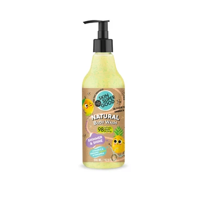 Skin Super Good Természetes „Shimmer &amp; Shine” tusfürdő