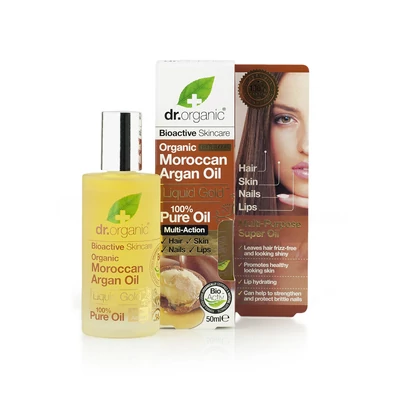 Dr. Organic Folyékony arany 100%-os bio marokkói argánolaj • 50 ml