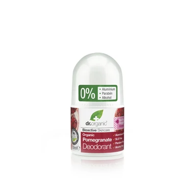 Dr. Organic Golyós dezodor Bio gránátalmával • 50 ml