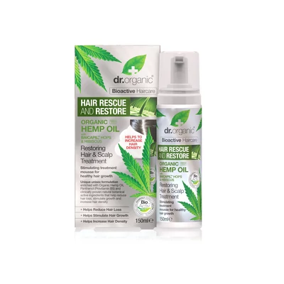 Dr. Organic Hajserkentő kezelés hajnövekedést támogató BaicapilTM formulával és bioaktív kendermagolajjal • 150 ml