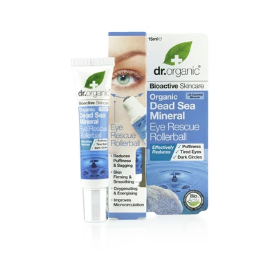 Dr. Organic Golyós szemszérum természetes holt-tengeri ásványokkal • 15 ml