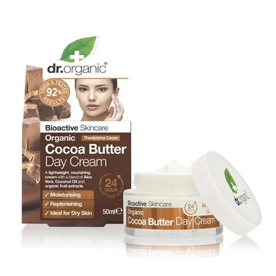 Dr. Organic Nappali arcápoló krém bio kakaóvajjal • 50ml