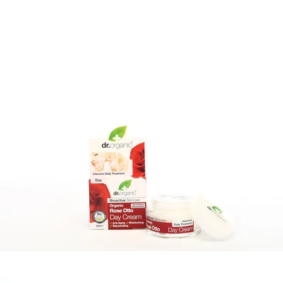 Dr. Organic Nappali krém Bio damaszkuszi rózsával • 50 ml