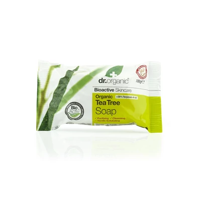 Dr. Organic Szappan Bio teafával • 100 g