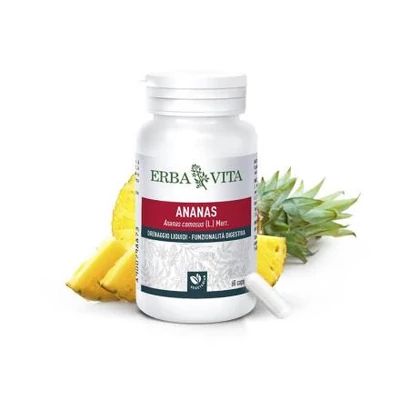 ErbaVita® Mikronizált Ananász kapszula Vcaps® tokban - extra bromelán enzim és 3 szabadalom!