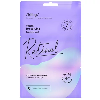 Kili-G éjszakai arcgélmaszk retinollal 3x7 ml