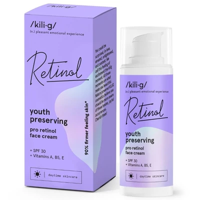 Kili-G Pro-retinol nappali arckrém SPF30