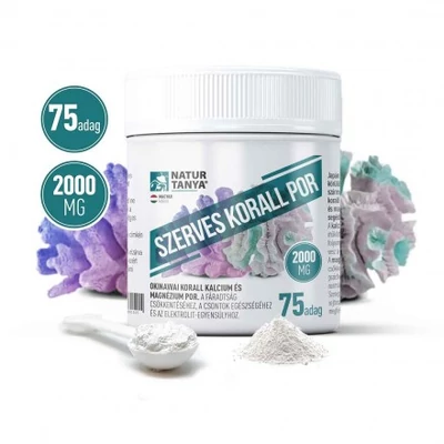 Natur Tanya® Szerves korall por-okinawai korall eredetű kalciumot és magnéziumot tartalmazó étrend-kiegészítő