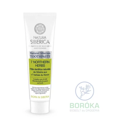 Natura Siberica &quot;7 Northen Herbs&quot; Fluoridmentes 7 gyógynövényes fogkrém • 100 g