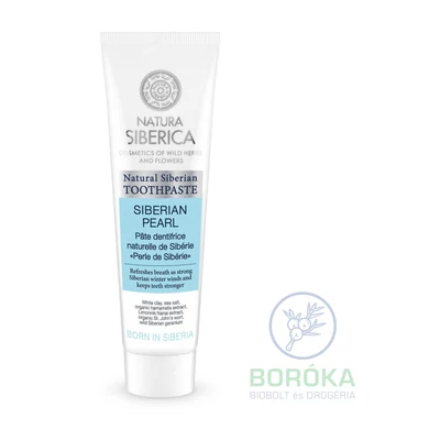 Natura Siberica &quot;Siberian Pearl&quot; Fluoridmentes erősítő fogkrém • 100g