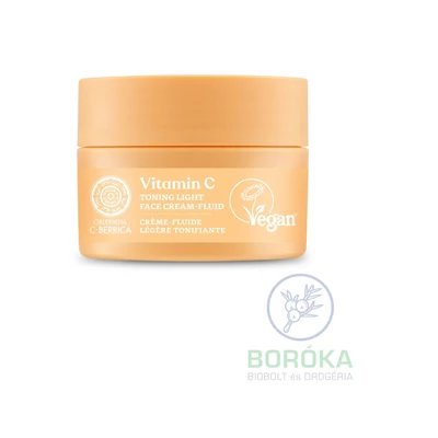 Natura Siberica Oblepikha C-Berrica Tonizáló arckrém-fluid C-vitaminnal
