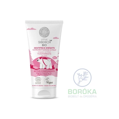 Natura Siberica Little Siberica Bio &quot;Sarkvidéki málna&quot; gyerekfogkrém • 60g