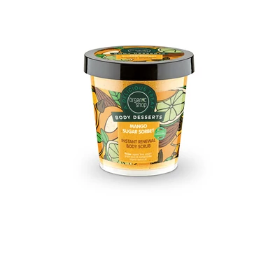 Organic Shop Bõrmegújító cukros testradír "Mangó sorbet"