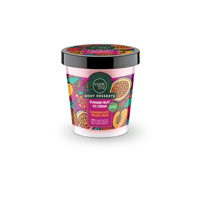 Organic Shop Tisztító testpeeling &quot;Nyári gyümölcsös jégkrém&quot;