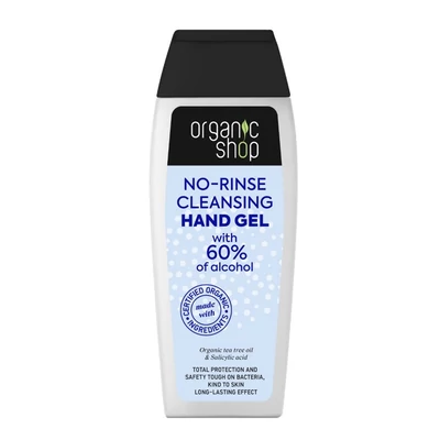 Organic Shop Öblítésmentes kéztisztító gél bio teafaolajjal és szalicilsavval • 100ml