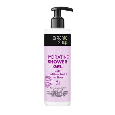 Organic Shop Hidratáló tusfürdő levendula illóolajjal és tejsavval • 280ml