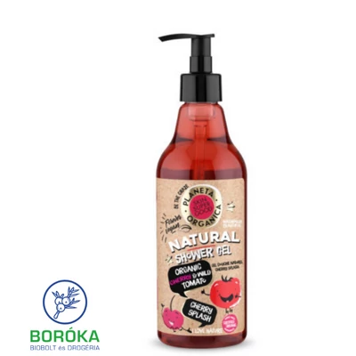 Planeta Organica Skin Super Good Természetes Cherry Splash tusfürdő 500ml