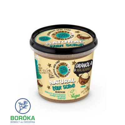 Skin Super Good Természetes testradír tápláló granolával és makadámdióval 360ml