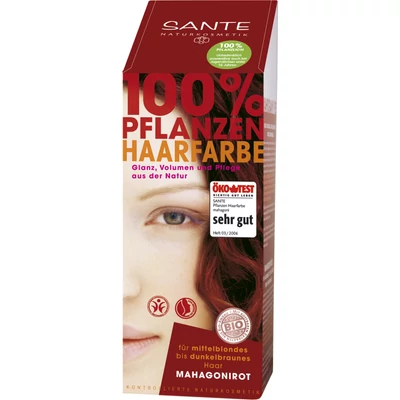 Sante Növényi hajfesték por - Mahagóni • 100g