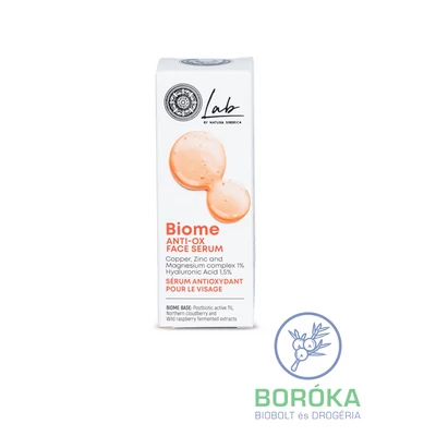 Natura Siberica Lab Biome Anti-ox arcszérum hialuronsavval 30ml