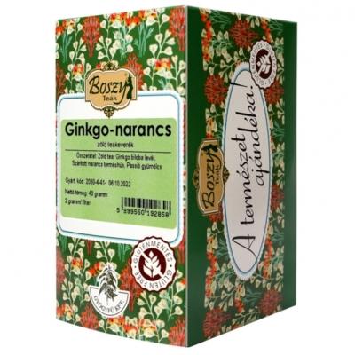 Boszy Ginko-narancs zöld tea  20x2g