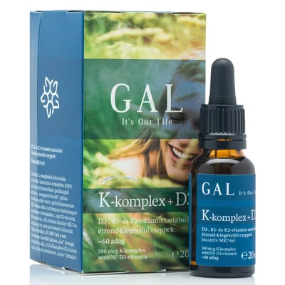 GAL, K-komplex+D3-vitamin csepp – 20ml