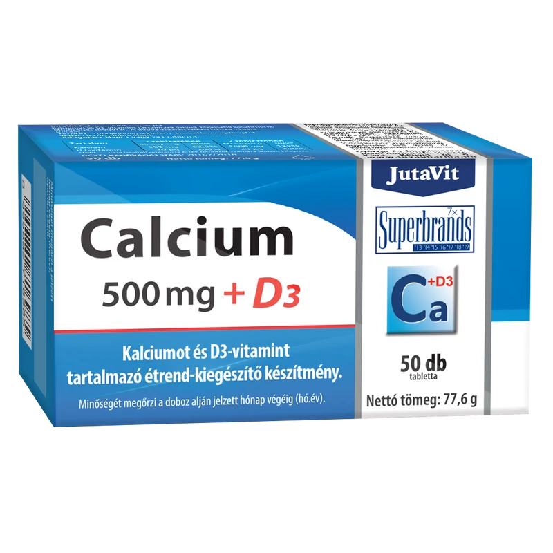 Jutavit Kalcium 500mg +D3 50x