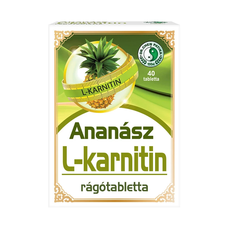 Dr.Chen Ananász rágótabletta L-karnitinnel  40x