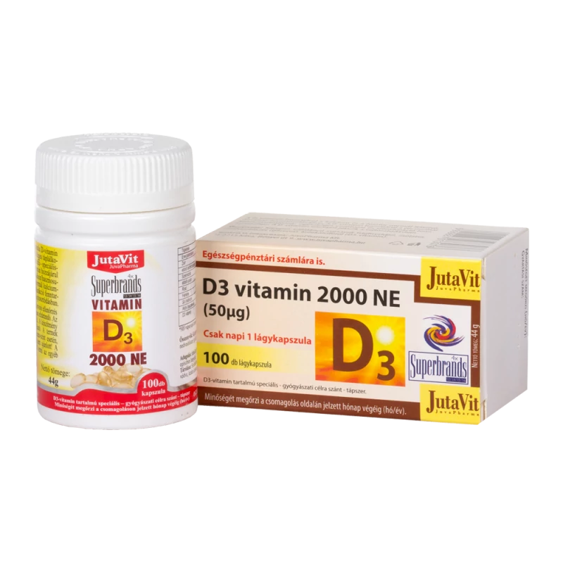 Jutavit D3 vitamin 2000NE 50mg lágykapszula 100x