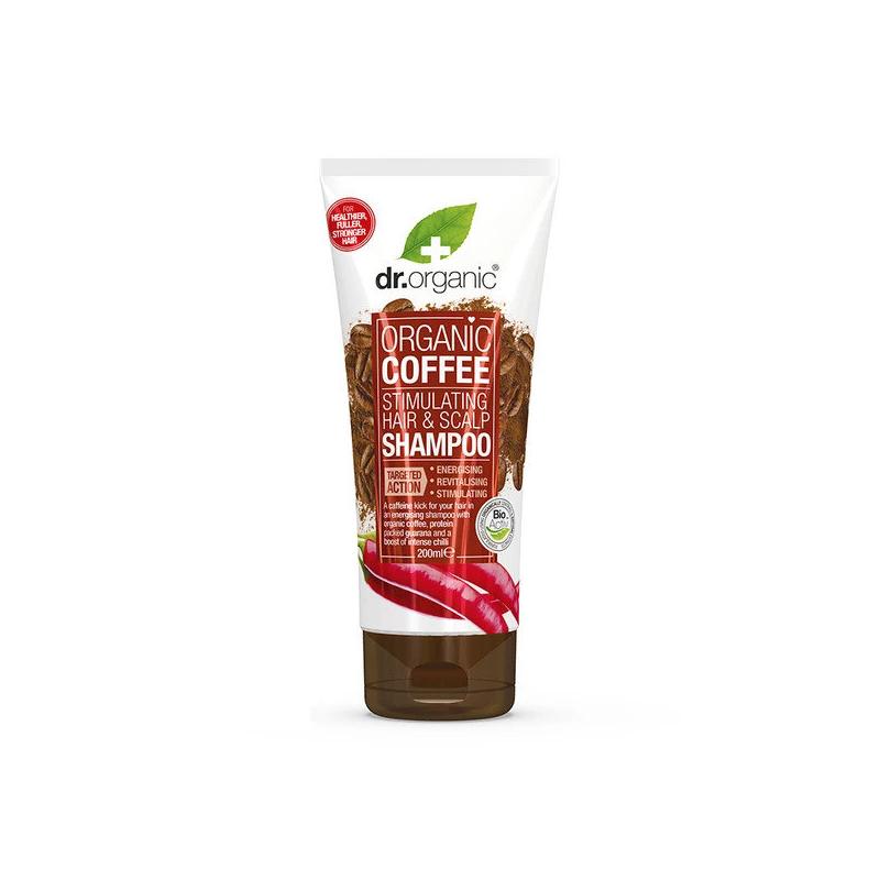 Dr. Organic Haj- és fejbőrstimuláló sampon bio kávéval • 200ml