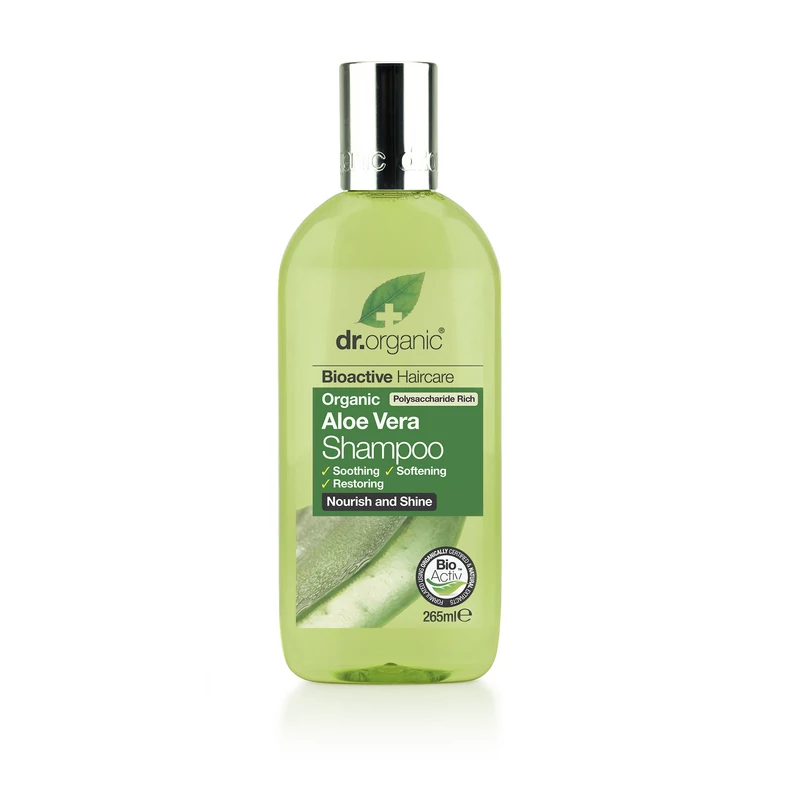 Dr. Organic Sampon Bio Aloe verával • 265 ml
