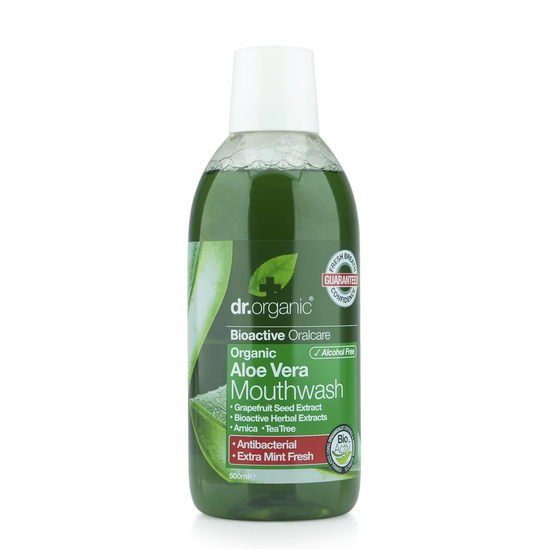 Dr. Organic Szájvíz Bio Aloe verával • 500 ml