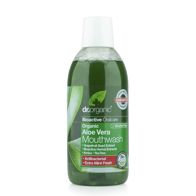 Dr. Organic Szájvíz Bio Aloe verával • 500 ml