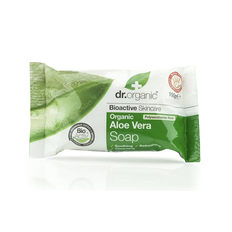 Dr. Organic Szappan Bio Aloe verával • 100 g