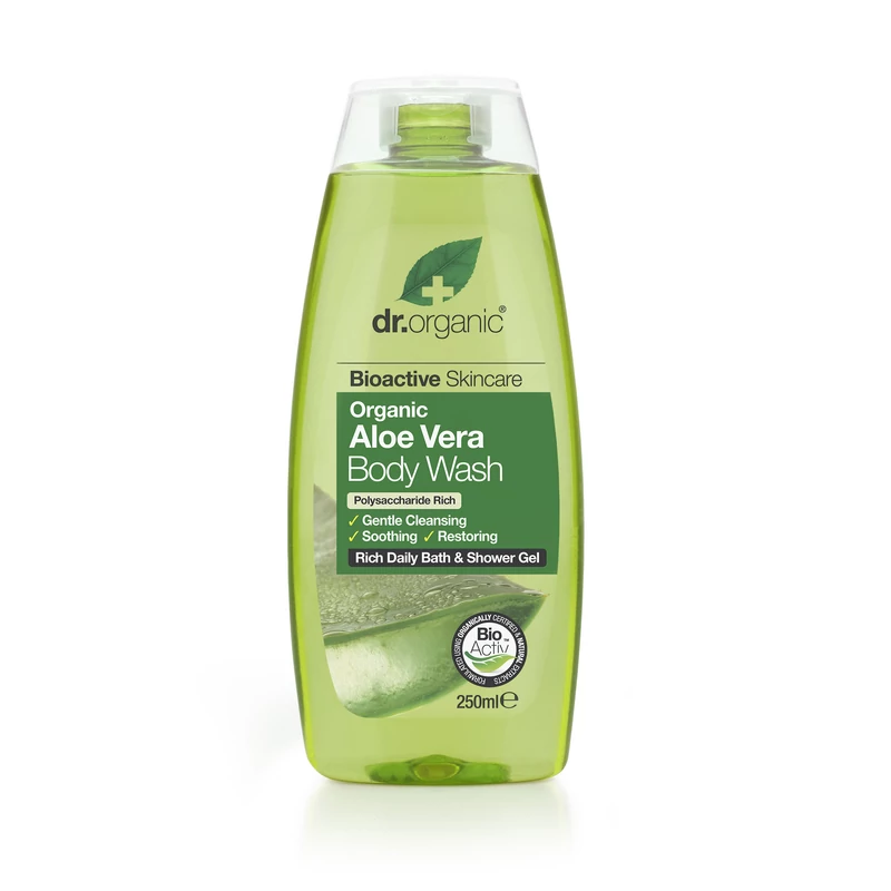 Dr. Organic Tusfürdő bioaktív Aloe verával • 250 ml