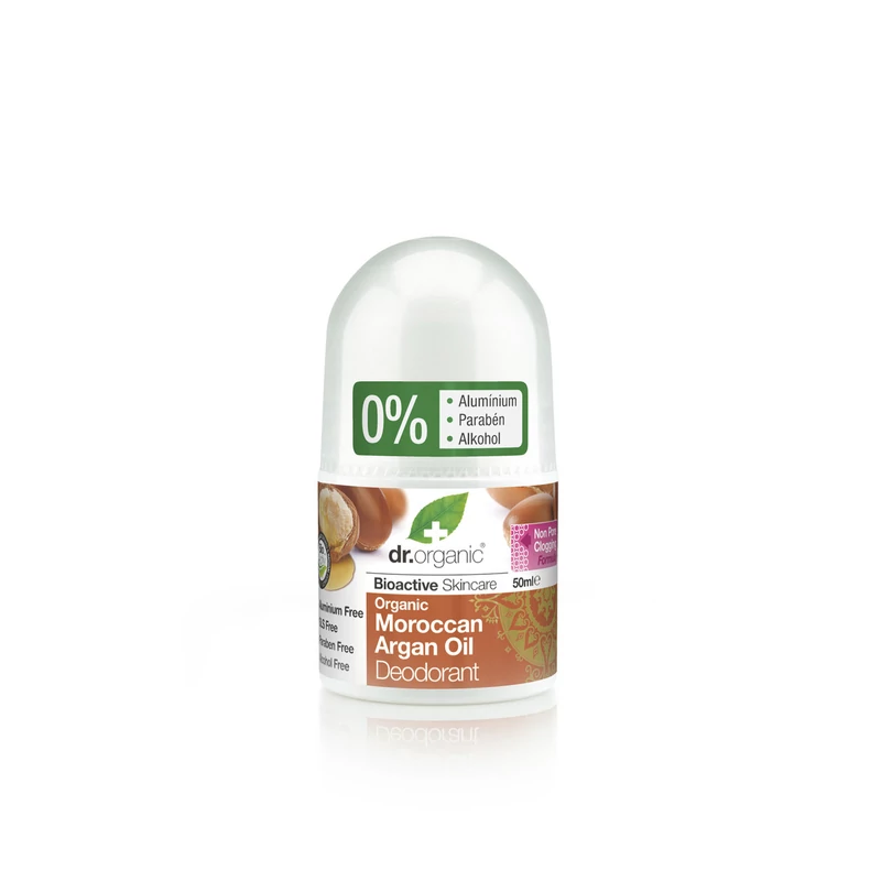 Dr. Organic Alumíniummentes golyós dezodor bio marokkói argánolajjal • 50 ml