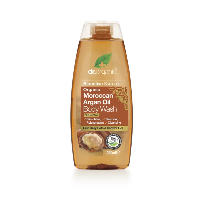 Dr. Organic Tusfürdő bio marokkói argánolajjal • 250 ml