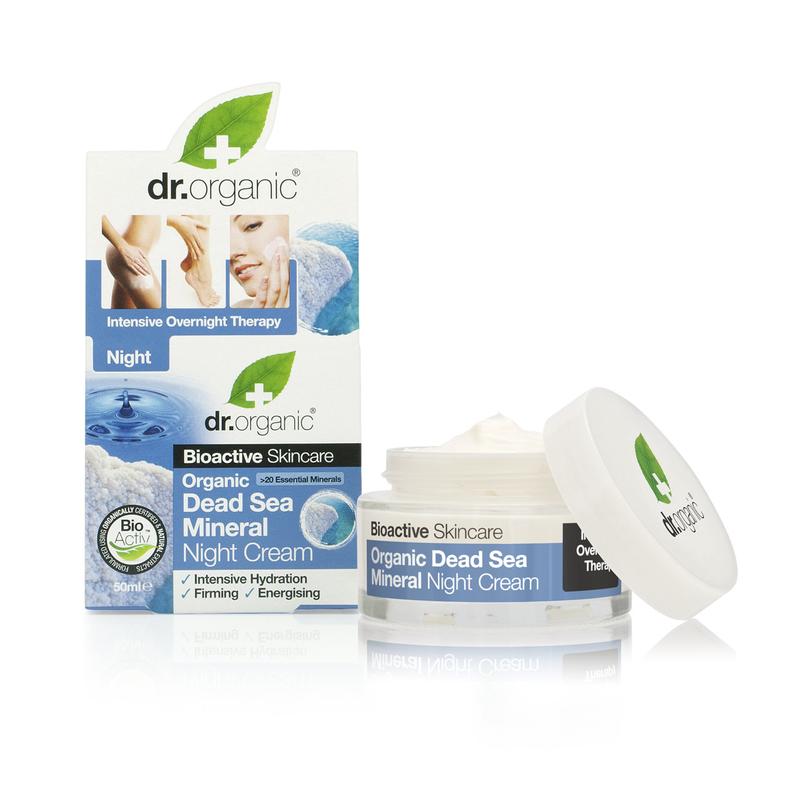 Dr. Organic Éjszakai krém természetes holt-tengeri ásványokkal • 50 ml