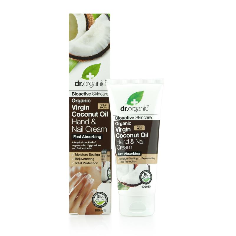 Dr. Organic Kéz-és körömápoló Bio szűz kókuszolajjal • 100 ml