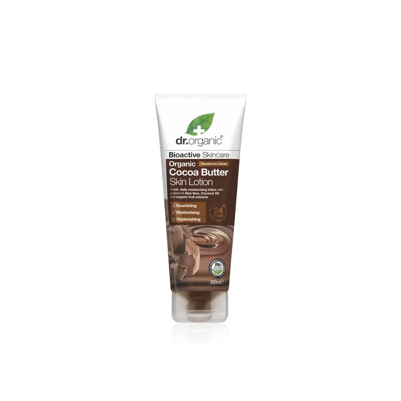 Dr. Organic Testápoló bio kakaóvajjal • 200 ml