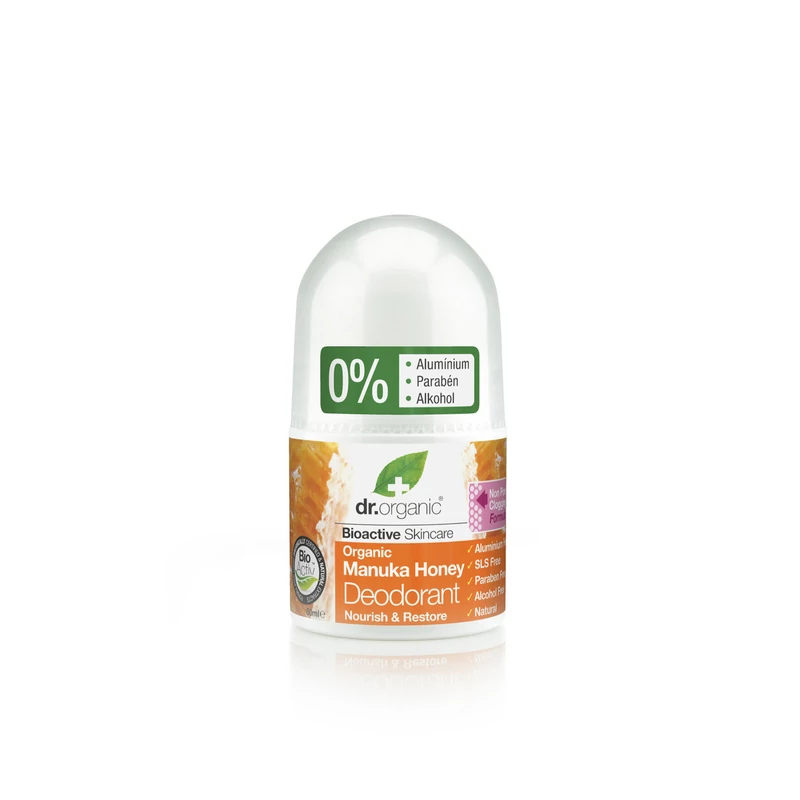 Dr. Organic Golyós dezodor Bio manuka mézzel • 50 ml