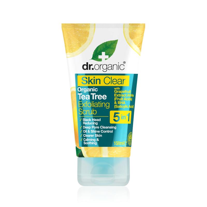 Dr. Organic Skin Clear Hámlasztó bőrradír 5 az 1-ben • 150 ml