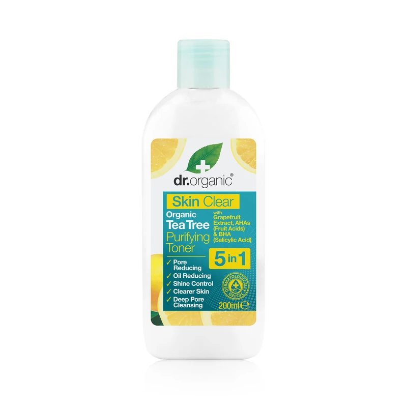Dr. Organic Skin Clear Pórustisztító arctonik 5 az 1-ben • 200 ml